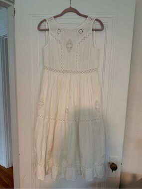 Sezane White Zarri Dress Size 38